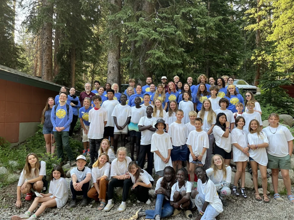 Group of campers at Camp Tuttle smiling